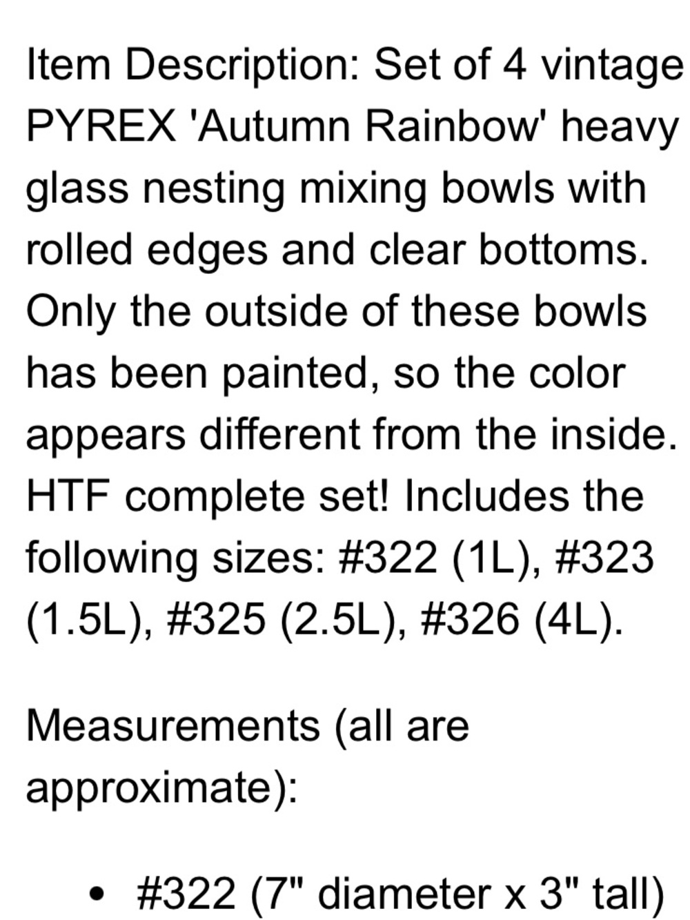Pyrex Autumn rainbow Mixing Bowl nesting set - Picture 13 of 14